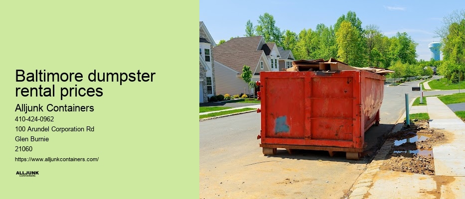 Dumpster rentals  Baltimore