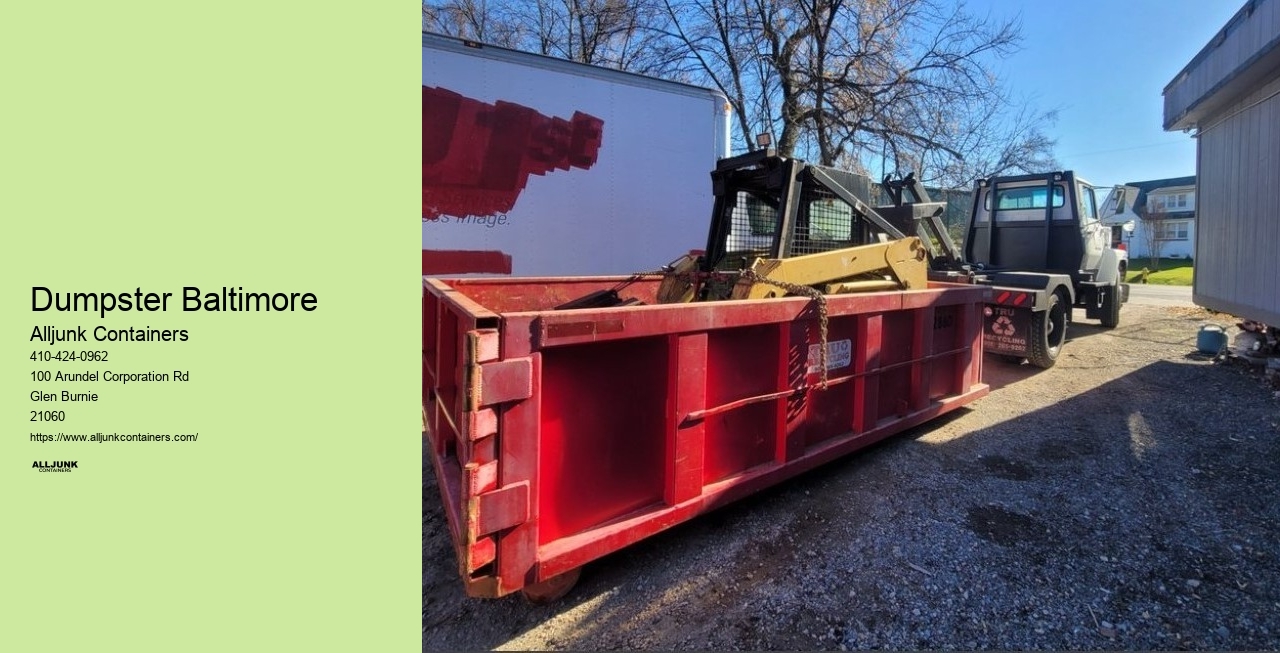 Maryland dumpster rental
