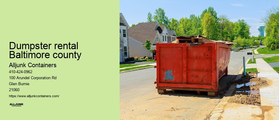 Construction dumpster sizes
