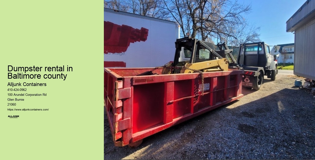 Trash container rental