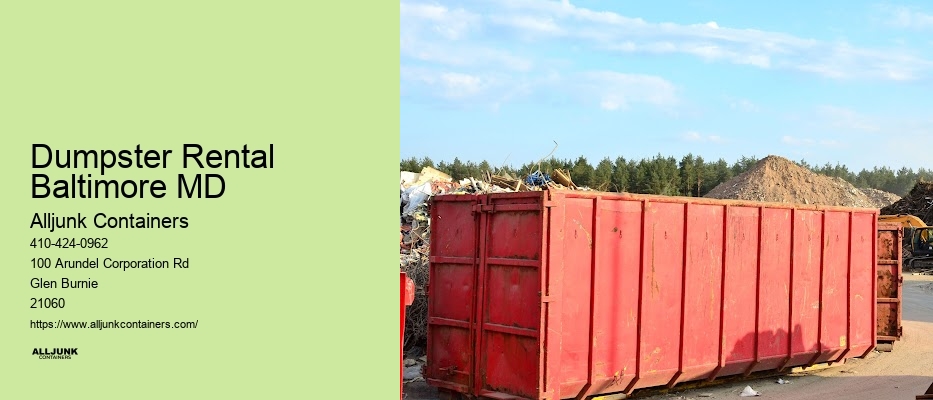 Dumpster rental Baltimore MD