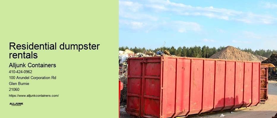 Dumpster drop-off Baltimore