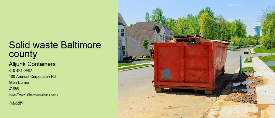 Dumpster Baltimore county