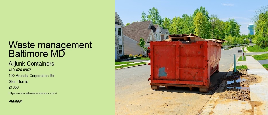 Construction dumpster Baltimore